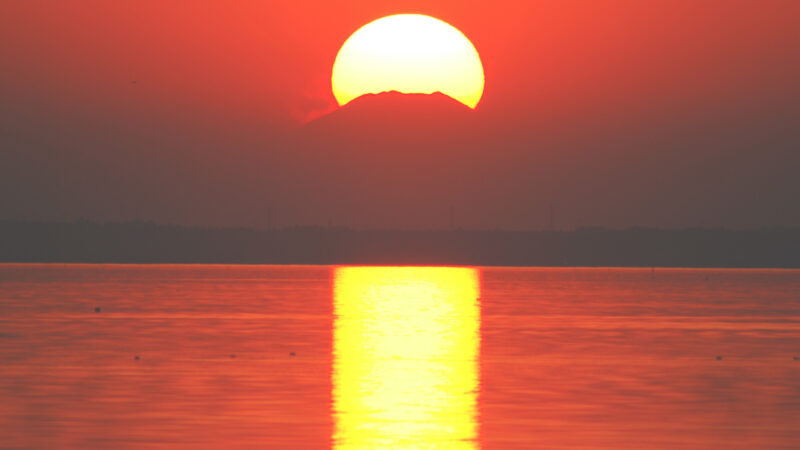Sunrise, Mt. Fuji, Water Reflection